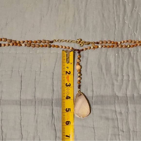 Chico’s beaded stone necklace. NWOT. - Picture 9 of 9